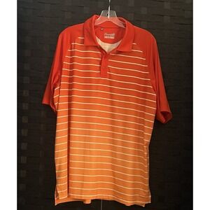 Men's Under Armour Heat Gear Polo Golf/Sport Shirt Sz L Loose Fit Very Good Cond
